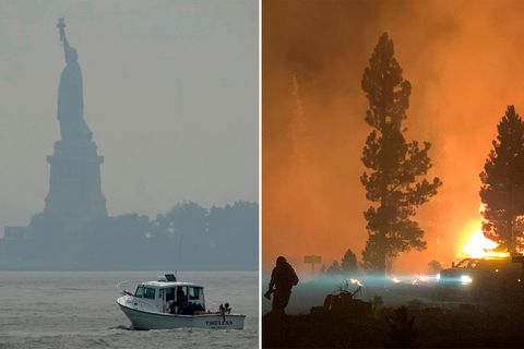 Über Tausende Kilometer hinweg: Waldbrände in Nordamerika: Rauchschwaden umhüllen sogar New York