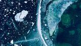 Abstrakt, Platz 3: Matteo Lava  "Frozen Lines"  Ort: St. Moritz, Schweiz  iPhone 7 Plus