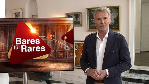 Jörg Pilawa bei den Dreharbeiten zu Bares für Rares auf Schloss Johannisberg im Rheingau