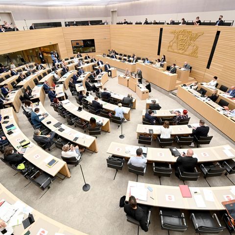 Eine Plenarsitzung im Landtag von Baden-Württemberg