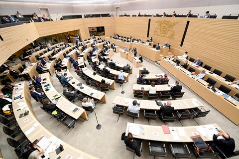 Eine Plenarsitzung im Landtag von Baden-Württemberg