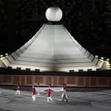 Eröffnung Fahnengruppe mit Fujiyama