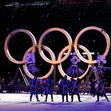 Eröffnung Olympische Holz-Ringe