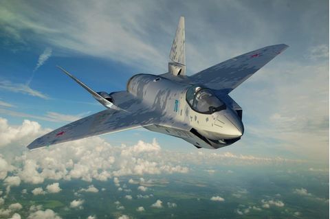Rendering der Su-75 von Rostec