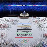 Eröffnung Neues olympische Motto