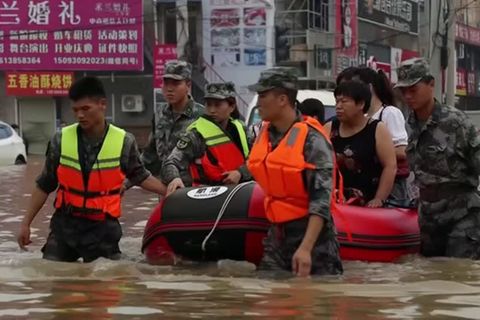 Video: China: Nothilfe nach Überschwemmungen angekündigt