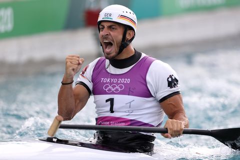 Sideris Tasiadis jubelt über Bronze in Tokio