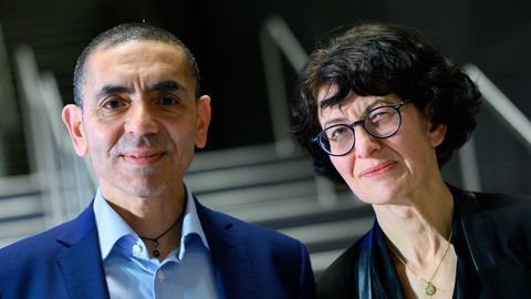 Biontech-Gründer Uğur Şahin und Özlem Türeci