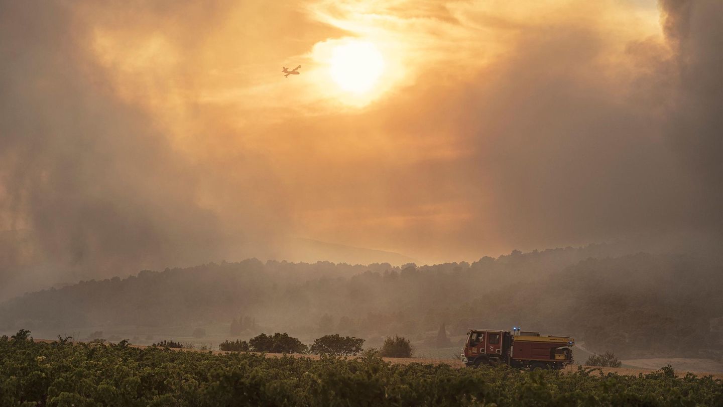 Waldbrand in Frankreich