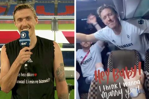 Max Kruse feiert das Ja-Wort seiner Freundin mit seinen Team-Kollegen.