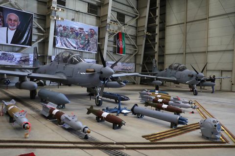 In Afghanistan dient die A-29 nur zur Bekämpfung von Bodenzielen. 