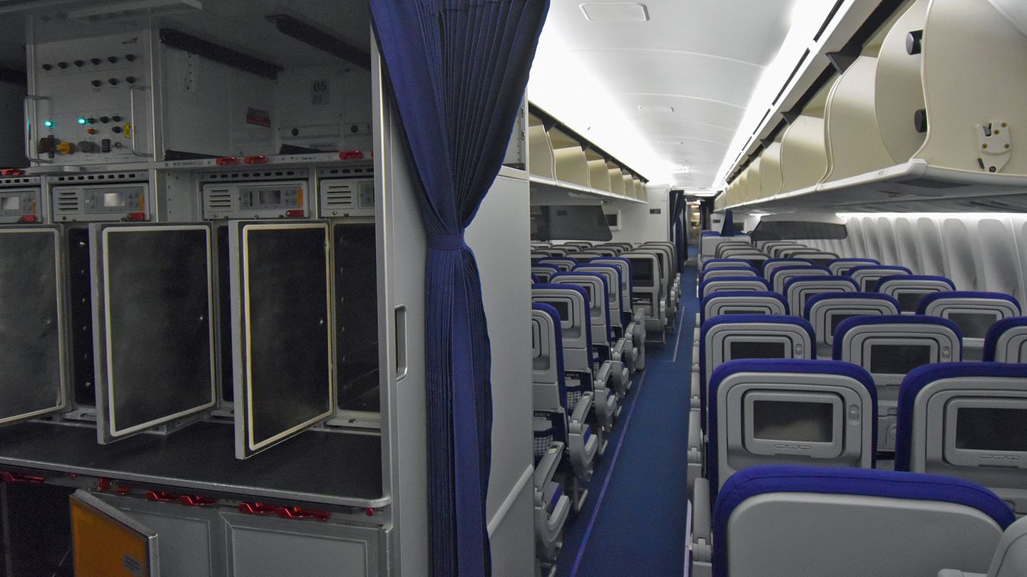 Kabine der Economy-Class