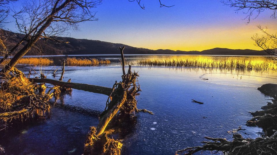 Sonnenuntergang am Laacher See Sonnenuntergang am Laacher See