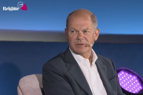 SPD-Kanzlerkandidat beim "Brigitte Live"-Gespräch in Berlin