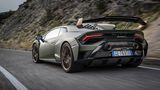Bei einer Vollbremsung steht der Lamborghini Huracán STO aus Tempo 100 km/h nach 30 Metern