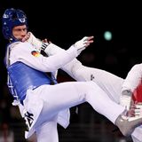 Taekwondo-Kampf bei Olympia 2021 in Tokio