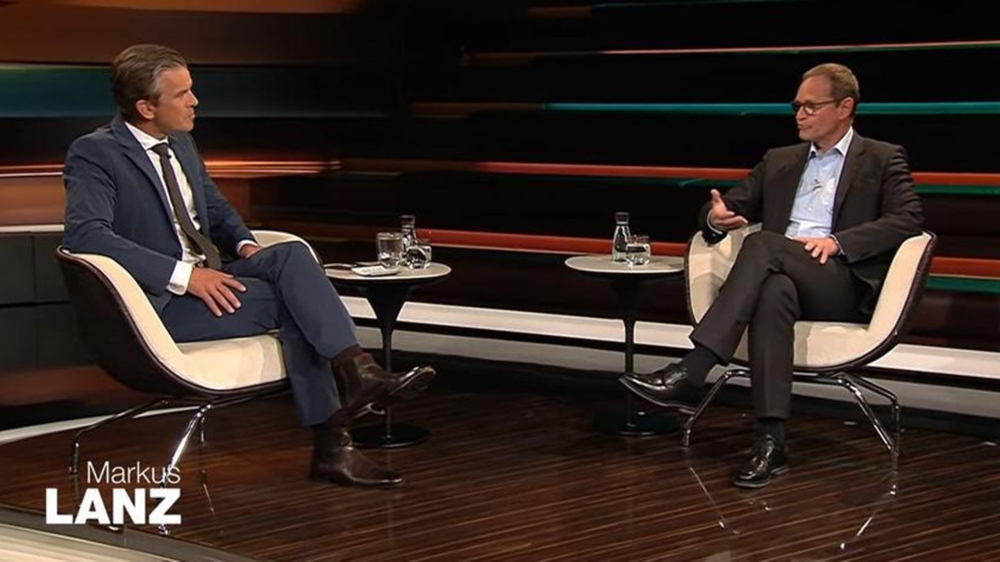 Markus Lanz (l.) mit Berlins Regierendem Bürgermeister Michael Müller (SPD)