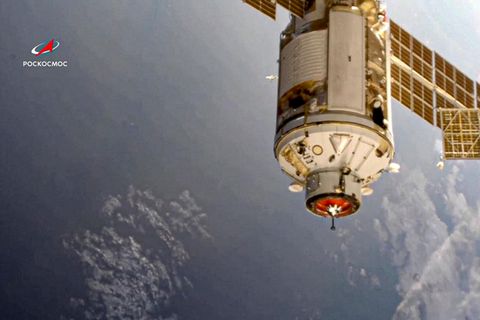 Das russische "Nauka"-Modul im Weltall