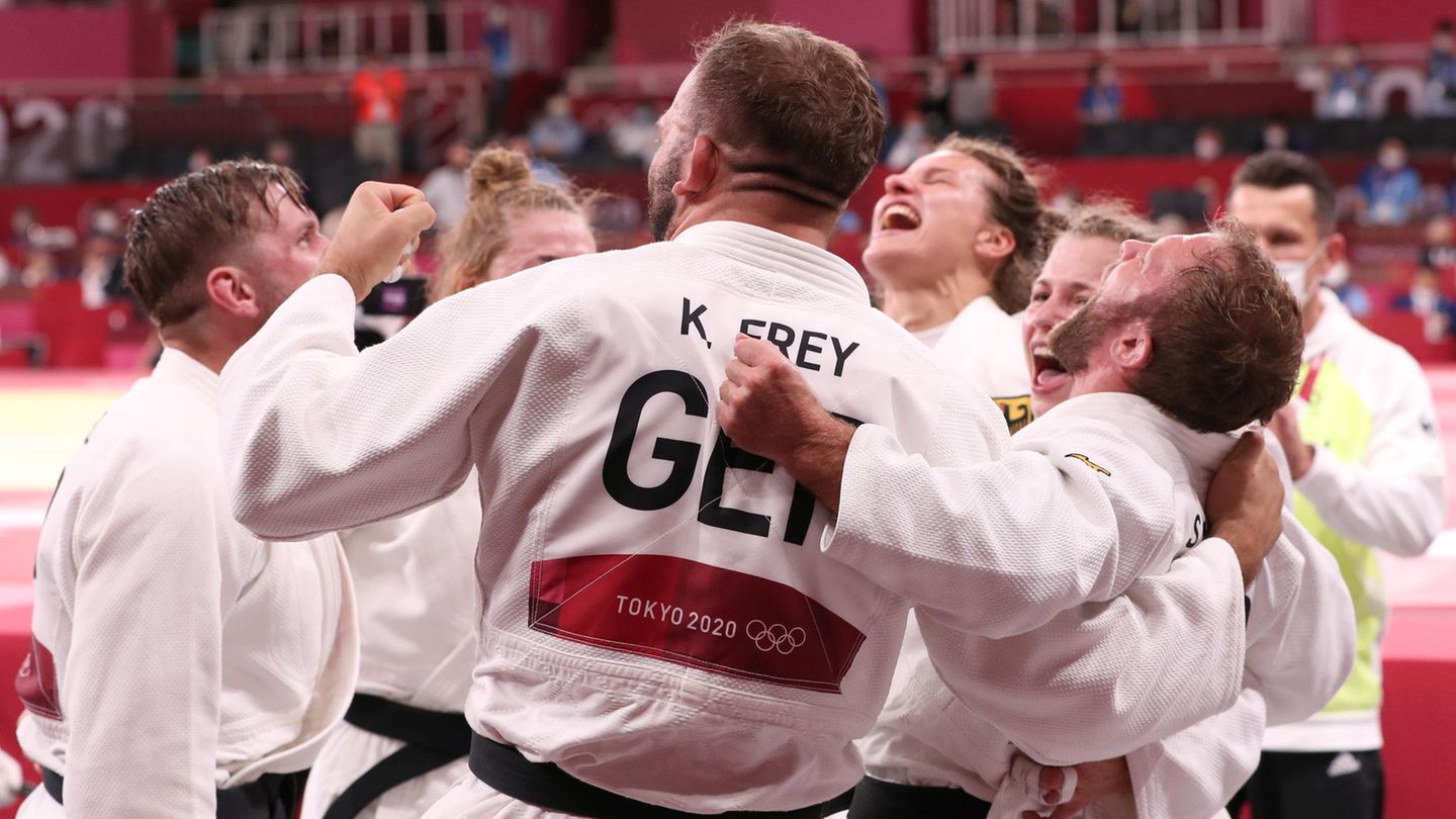 Judo-Team, Bronze im Mixed-Wettkampf