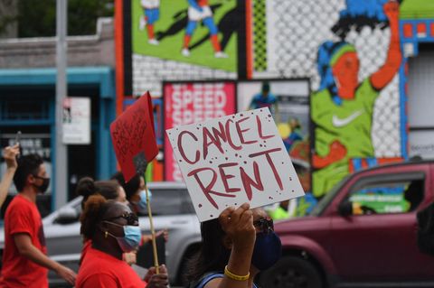 Protest gegen Zwangsräumungen in New York