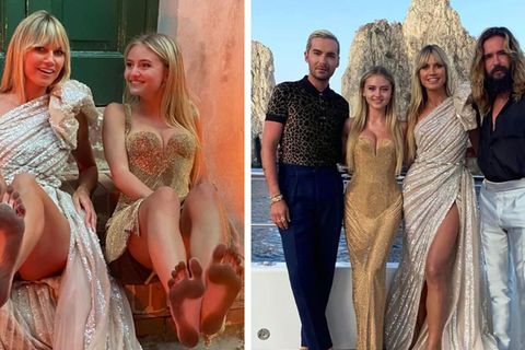 Heidi Klum im Urlaub auf Capri
