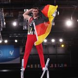 Lukas Dauser, Turnen, Silber am Barren