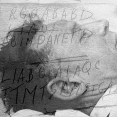 Die Leiche des Unbekannten, überlagert von Notizen