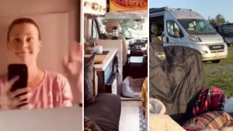 Einsame Krebspatientin gibt ihre Wohnung auf, um in einem Camper zu leben