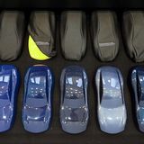 Selbst die Stoffgaragen sind in der Miniaturversion vorhanden