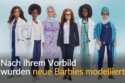 Video: Neue Barbies als starke Frauen, die erfolgreich gegen Corona kämpfen