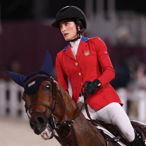 Jessica Springsteen bei der Olympia-Qualifikation im Baji Koen Equestrian Park