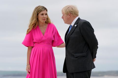 Carrie Johnson und Englands Premierminister Boris Johnson