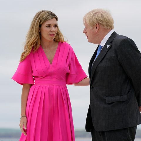 Carrie Johnson und Englands Premierminister Boris Johnson