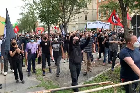 Video: Proteste gegen Aufmarsch von Rechten in Weimar