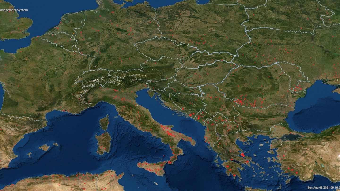 Hier brennt's in Europa