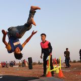 Bisweilen gab es akrobatische Einlagen zu sehen