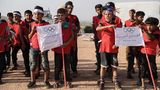 Das Sportereignis wird von der Hilfsorganisation Benefits organisiert, um die Aufmerksamkeit auf die Bedingungen in den Flüchtlingslagern zu lenken
