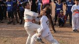 Ein Kräftemessen gab es auch in Karate-Wettbewerben