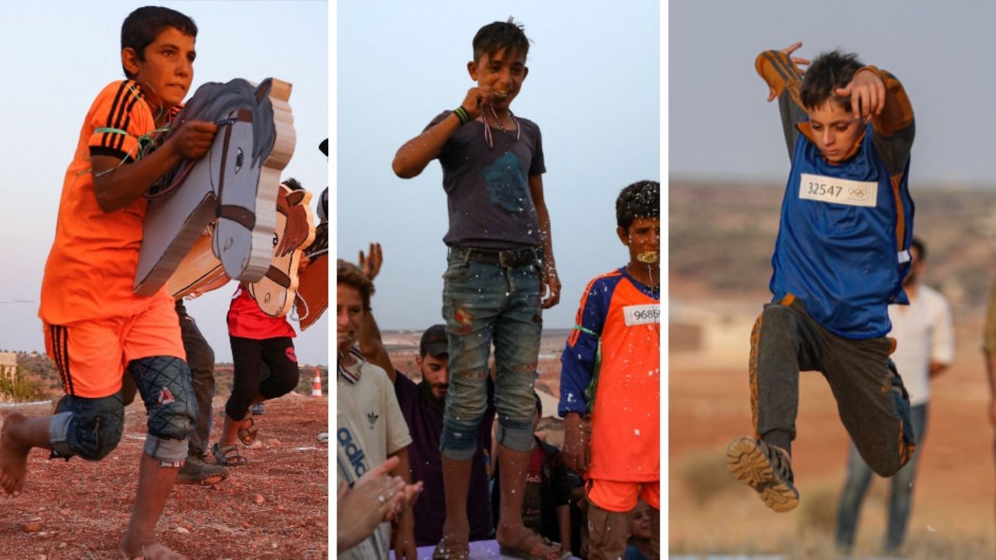 “Olympia of tents”: Syrian refugee children fight for medals