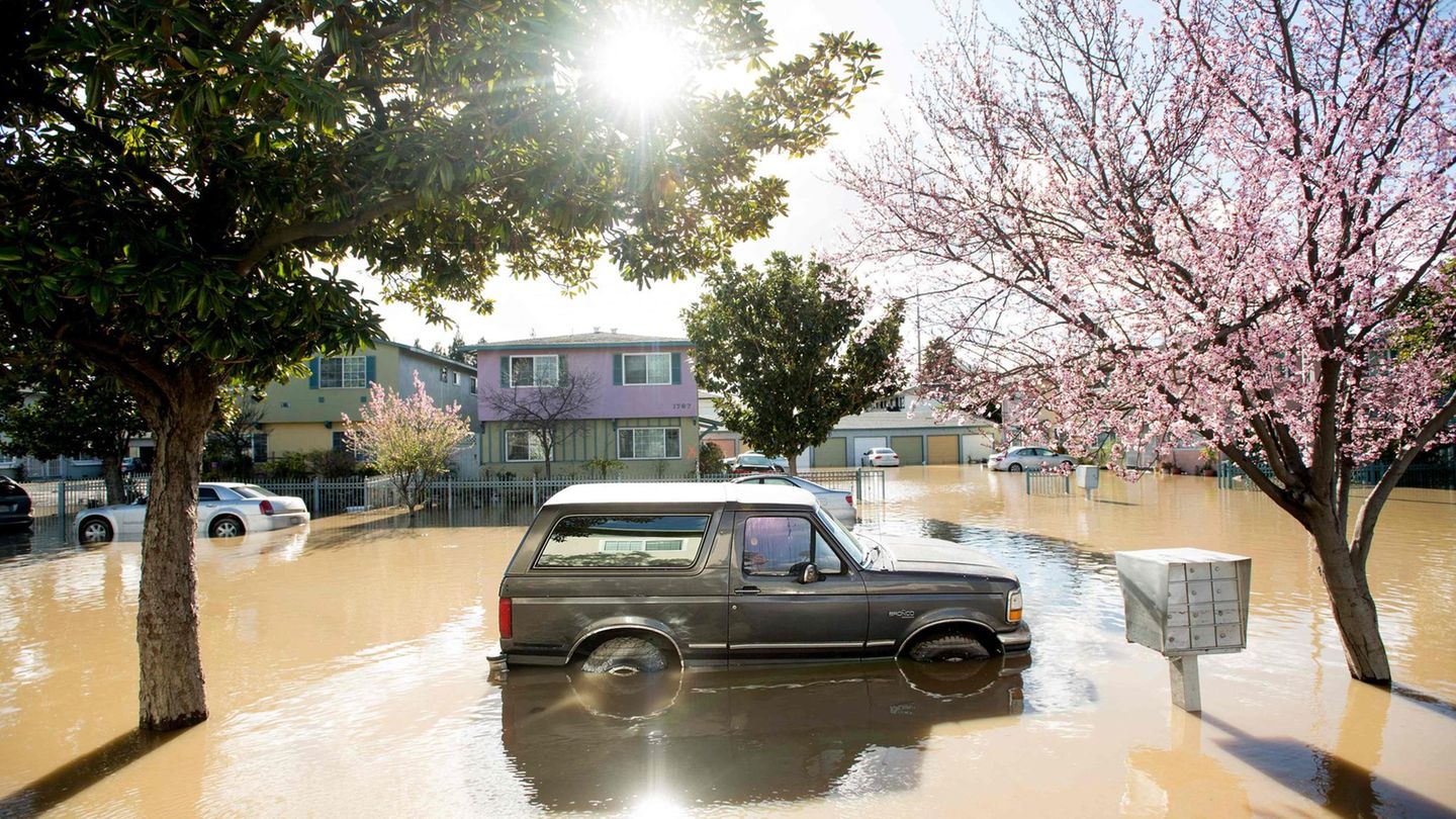 Hitze und Überflutung in Kalifornien