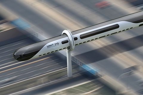 "AeroSlider": Futuristischer Zug soll ohne Gleise und Röhren fliegen