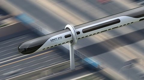 "AeroSlider": Futuristischer Zug soll ohne Gleise und Röhren fliegen