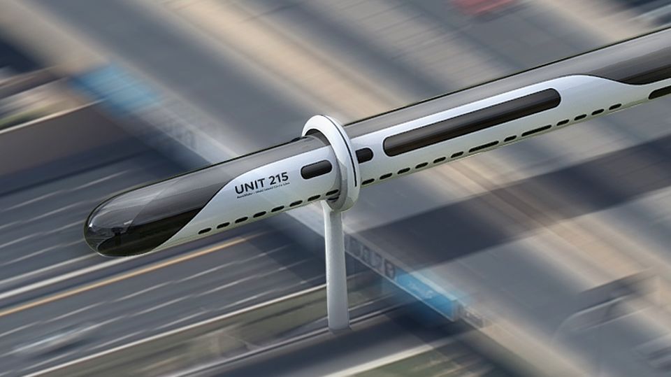 "AeroSlider": Futuristischer Zug soll ohne Gleise und Röhren fliegen "AeroSlider": Futuristischer Zug soll ohne Gleise und Röhren fliegen