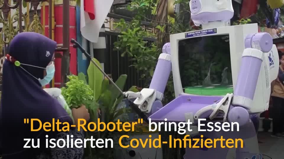 Video: Der indonesische Covid-Roboter Video: Der indonesische Covid-Roboter