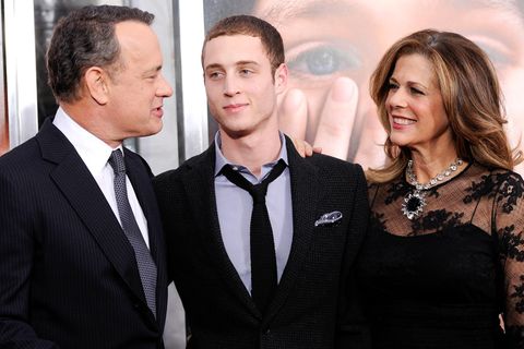 Tom Hanks und Rita Wilson mit ihrem gemeinsamen Sohn Chet