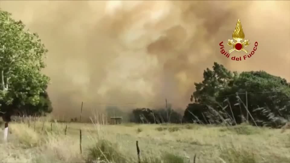 Video: Waldbrände und Hitzewelle in Italien