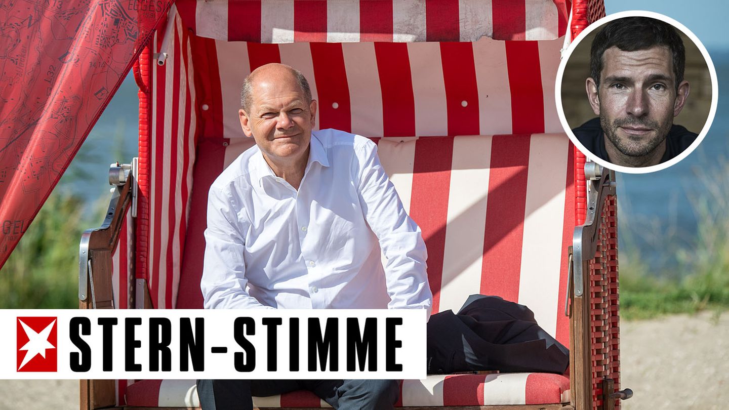 Micky Beisenherz über Olaf Scholz Schlumpf ist Trumpf STERN.de Foto Foto