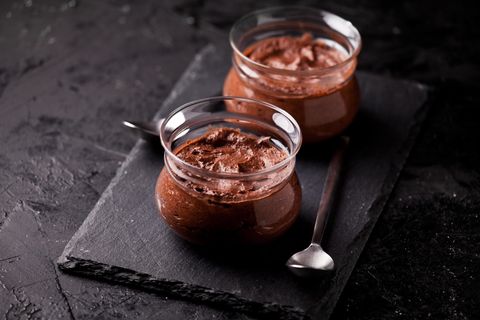 Rezept für veganes Mousse au Chocolat.