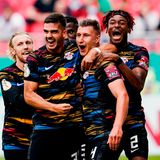 Spieler von RB Leipzig jubeln