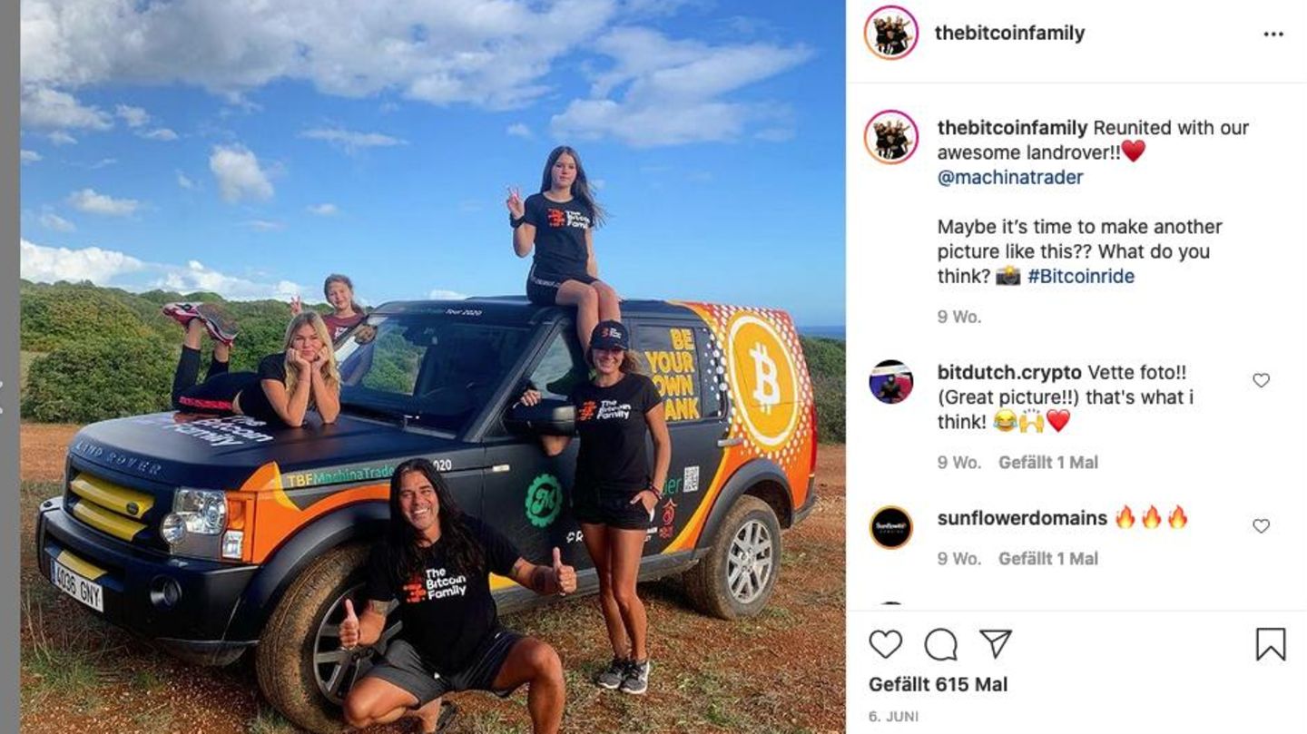 Die Bitcoin Family dokumentiert ihre Geschichte auf zahlreichen Plattformen wie Instagram